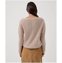 Pact Women's Luxe Knit Boatneck Sweater
