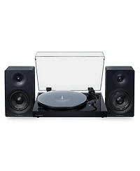 Fluance RT81+ Elite HiFi Vinyl Turntable (White) and Ai41 Powered Bookshelf Speakers (Lucky Bamboo) Bundle: High Fidelity Sound, Integrated Amplifier,