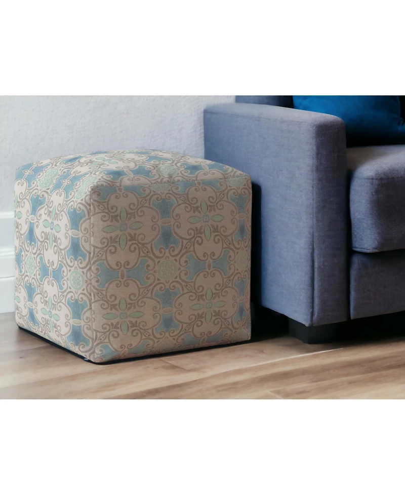 Cotton Ikat Pouf Ottoman – Stylish and Versatile