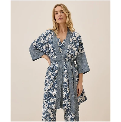 Pact Women's Organic Cotton Staycation Short Robe