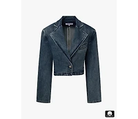 WeWoreWhat Women's Cropped Blazer Jacket