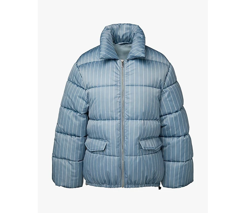 WeWoreWhat Women's Collar Puffer Jacket