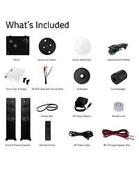 Fluance RT81+ Turntable (White) and Ai81 Tower Speakers (Lucky Bamboo) Bundle: High Fidelity Vinyl Playback & Powerful Stereo Sound, Integrated Amplif