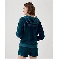 Pact Women's Organic Cotton Velour Zip Hoodie