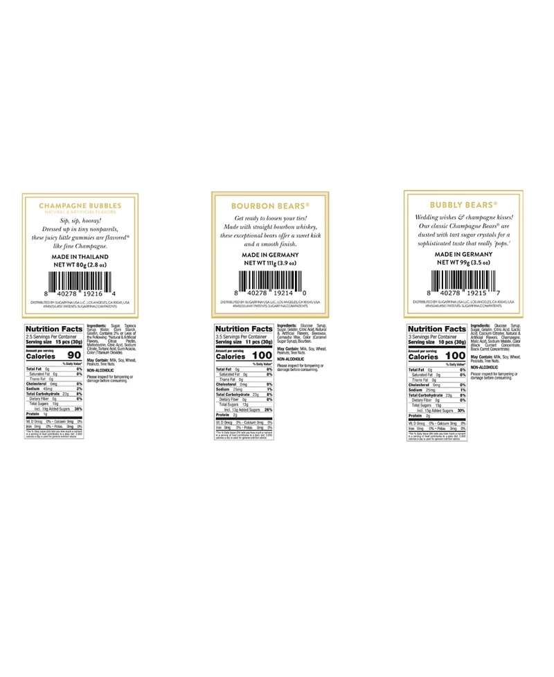 Sugarfina Cheers to the Happy Couple Bundle, 4 Pieces