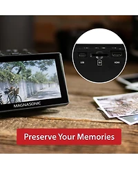 Magnasonic All-in-One 25MP Film Scanner with Large 5" Display & Hdmi, Converts 35mm/126/110/Super 8 Film & 135/126/110 Slides into Digital Photos
