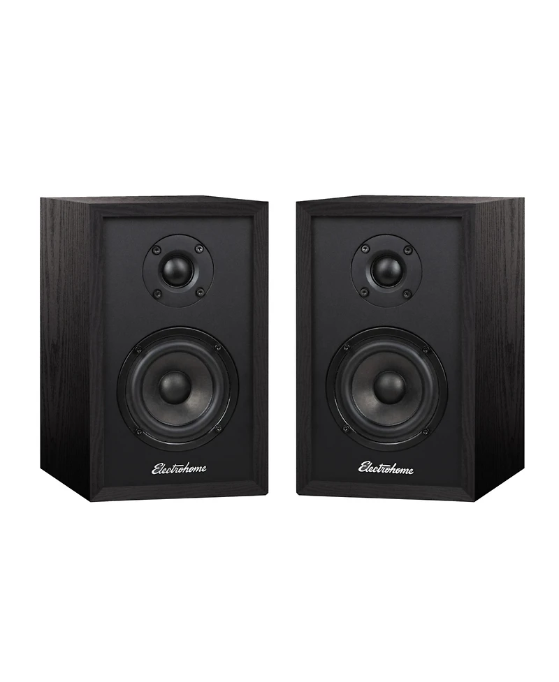 Electrohome Berkeley 2.0 Stereo Powered Bookshelf Speakers with Built-in Amplifier and 3" Drivers for Turntable, Tv, Pc Wireless Music Stream
