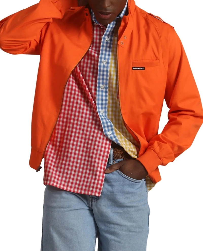 Members Only Men's Classic Iconic Racer Jacket (Slim Fit
