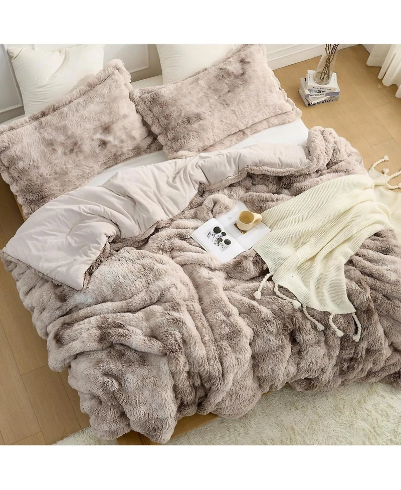 Snowball Chunky Bunny - Coma Inducer Oversized Comforter Set - Taupe Desert , Super King