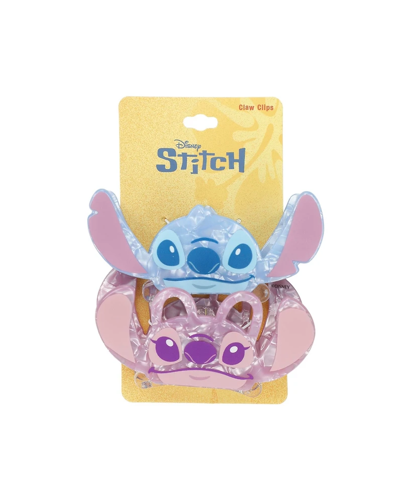 Disney Stitch & Angel 2-Piece Hair Clips Set
