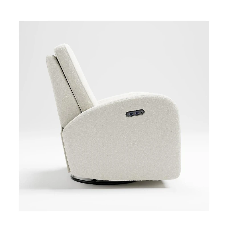Storkcraft Santa Monica Power Recliner Swivel Glider (Ivory Boucle)