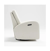 Storkcraft Santa Monica Power Recliner Swivel Glider (Ivory Boucle)