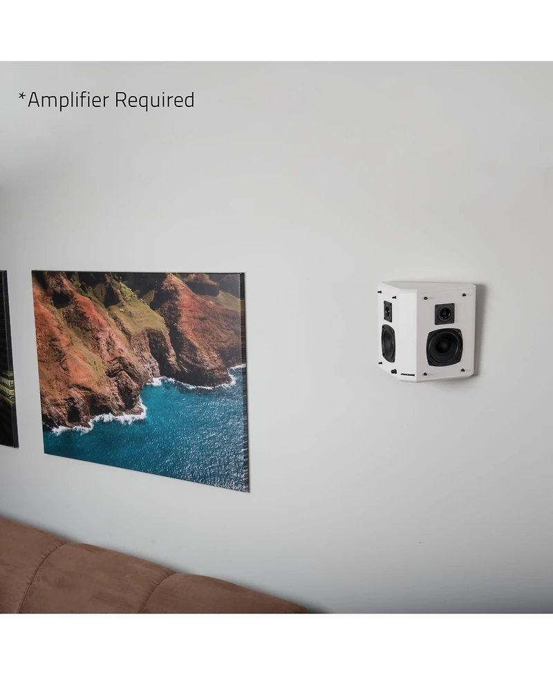 Fluance Elite High Definition 2-Way Bipolar Surround Speakers for Wide Dispersion Sound Home Theater Systems