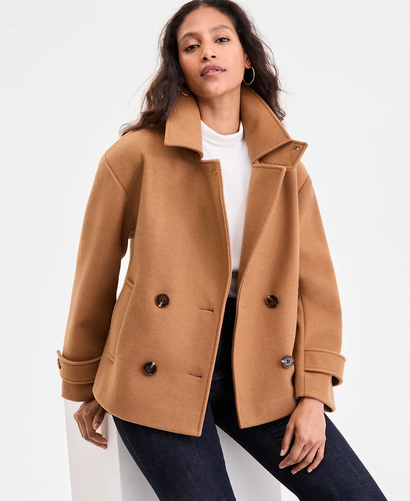 Michael Michael Kors Women's Double-Breasted Coat, Exclusively at Macy's