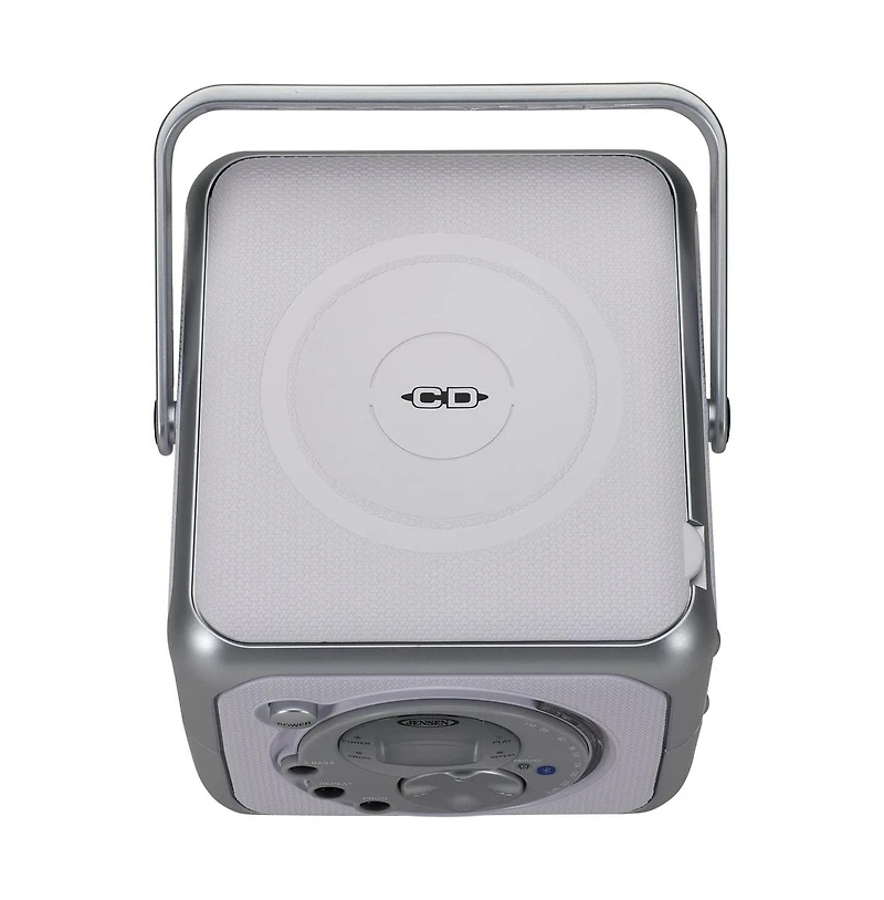 Jensen Cd555 Silver Portable Bluetooth Music System With Cd