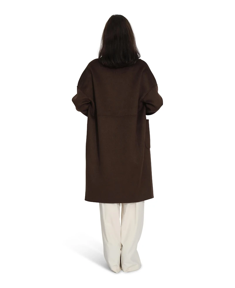 Belle & Bloom Women's Publisher Double-Breasted Wool Blend Coat