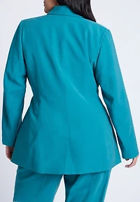 Eloquii Women's Tie Waist Soft Suiting Blazer