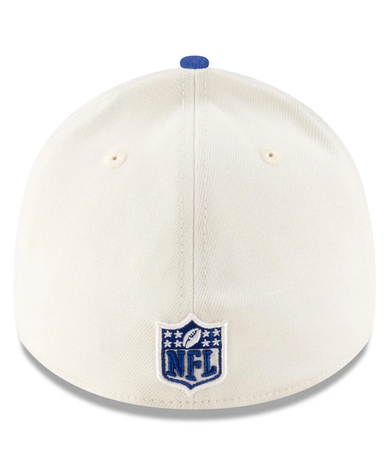 New Era Men's Cream/Royal York Giants 2025 Nfl Draft 39THIRTY Flex Hat