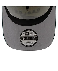 New Era Men's Cream/Green Philadelphia Eagles 2025 Nfl Draft A-Frame 9FIFTY Snapback Hat