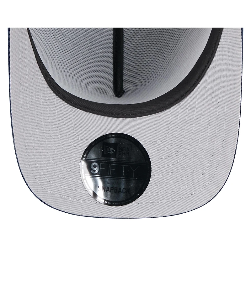 New Era Men's Black/ College Navy Seattle Seahawks 2025 Nfl Draft A-Frame 9FIFTY Snapback Hat
