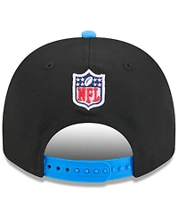 New Era Men's Black/Powder Blue Los Angeles Chargers 2025 Nfl Draft A-Frame 9FIFTY Snapback Hat