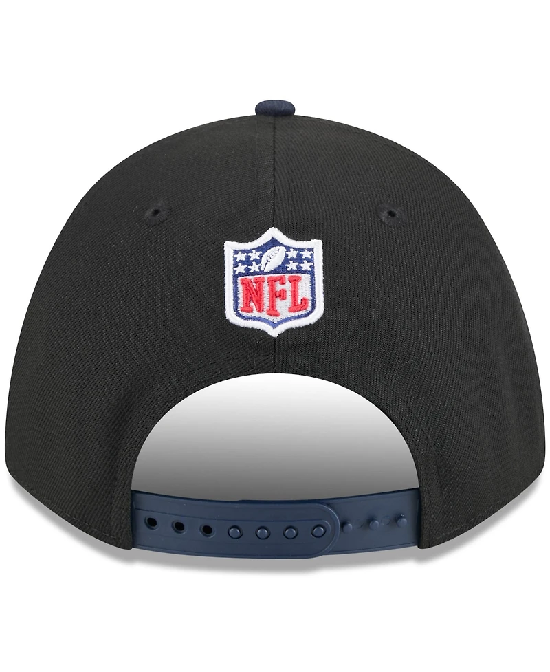 New Era Men's Black/Navy Chicago Bears 2025 Nfl Draft 9FORTY A-Frame M-Crown Adjustable Hat
