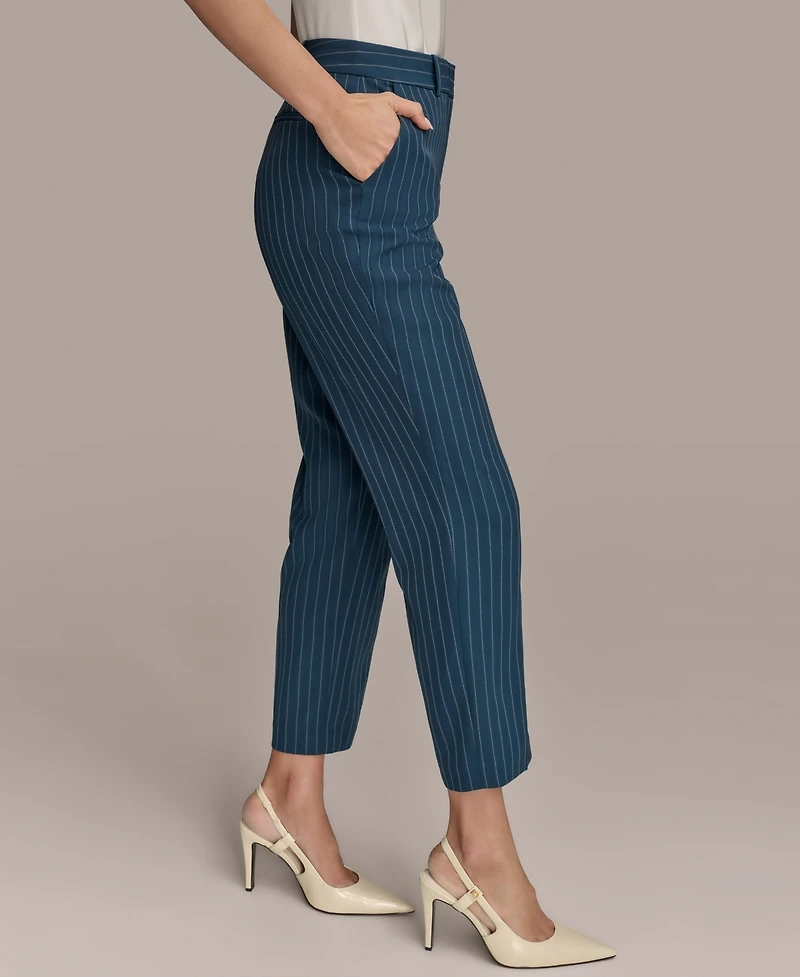Donna Karan New York Women's Straight-Leg Pinstripe Pants