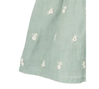 Rare Editions Baby Girls Eyelet Crochet-Trim Dress