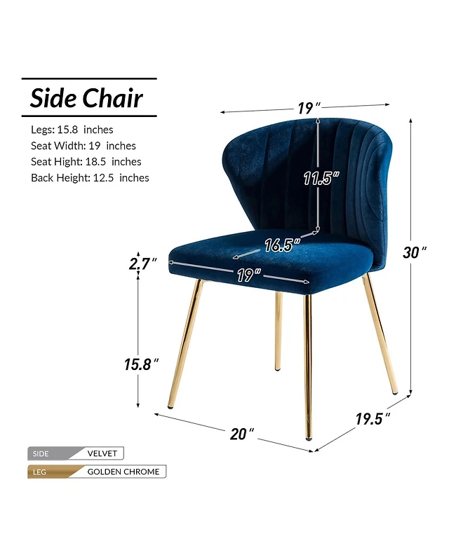 Hulala Home Modern Milia Dining Chair Set of Dulles Town Center