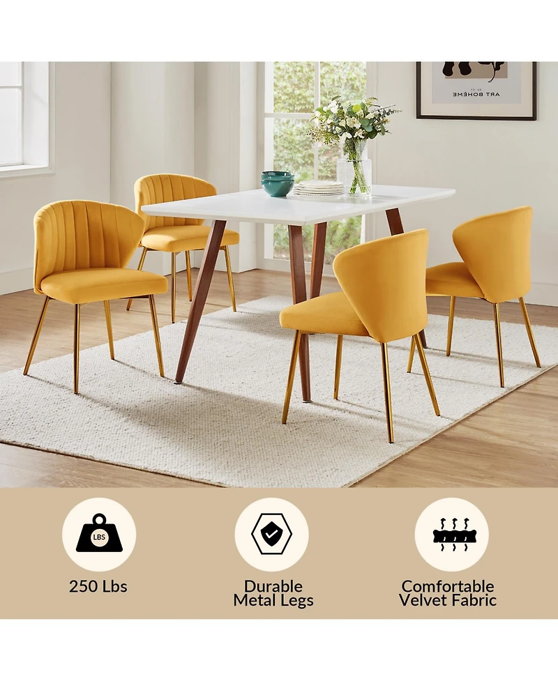 Modern Milia Dining Chair Set of 2