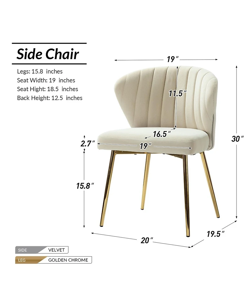 Modern Milia Dining Chair Set of 2