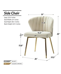 Modern Milia Dining Chair Set of 2