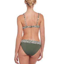 Lascana Women's Animal Print Underwire Bikini Swimsuit Top Bra Sizing