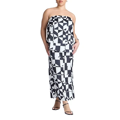 Eloquii Women's Satin Maxi Skirt
