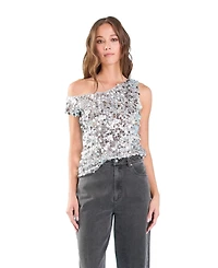 endless rose Women's Multi Sequins Sleeveless Top
