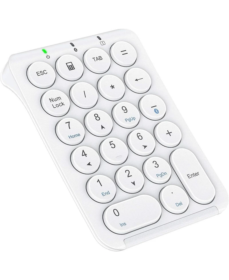 Number Pad, KP08 Bluetooth Number Pad, Ultra Slim and Lightweight