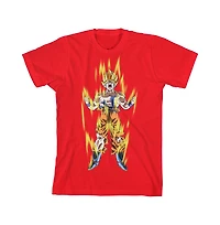 Dragon Ball Z Boys Super Saiyan Goku Youth Red Graphic Tee - Xl