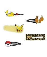 Pokemon Pikachu Eevee 5-Pack Hair Clip
