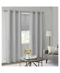 Basketweave Room Darkening Cordless Roman Shade, Single Panel for Bedroom, Thermal Insulated Window Blind Treatment for Living Room