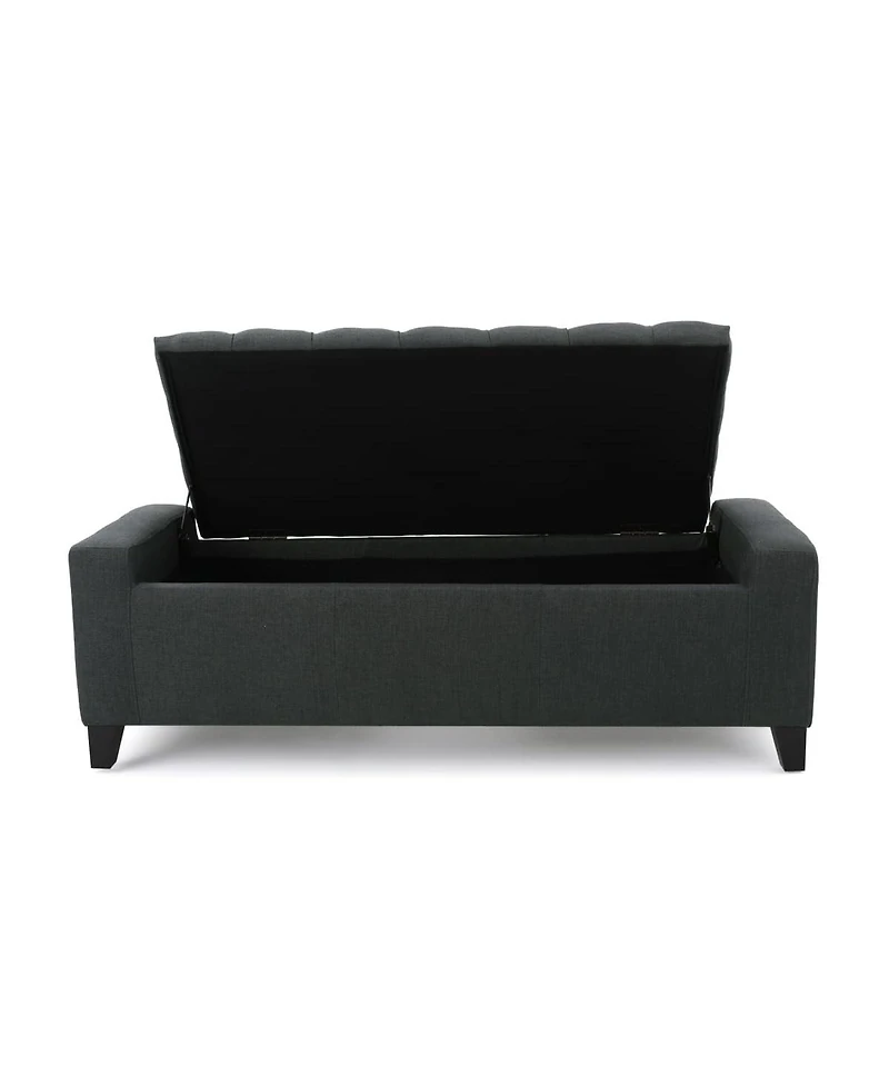 Tufted Upholstered Storage Ottoman Bench with Lift-Top and Versatile Seating for Bedroom or Living Room-The Pop Home