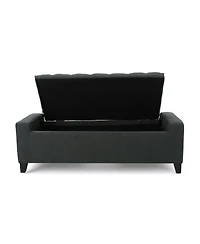 Tufted Upholstered Storage Ottoman Bench with Lift-Top and Versatile Seating for Bedroom or Living Room-The Pop Home