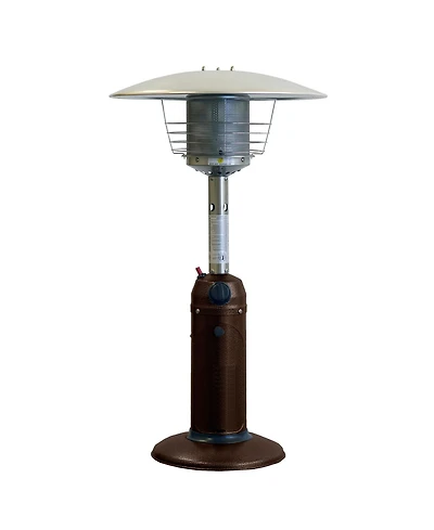 Compact 11000 Btu Propane Patio Heater with Cylindrical Pole for Tables