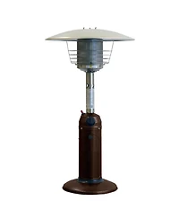 Compact 11000 Btu Propane Patio Heater with Cylindrical Pole for Tables