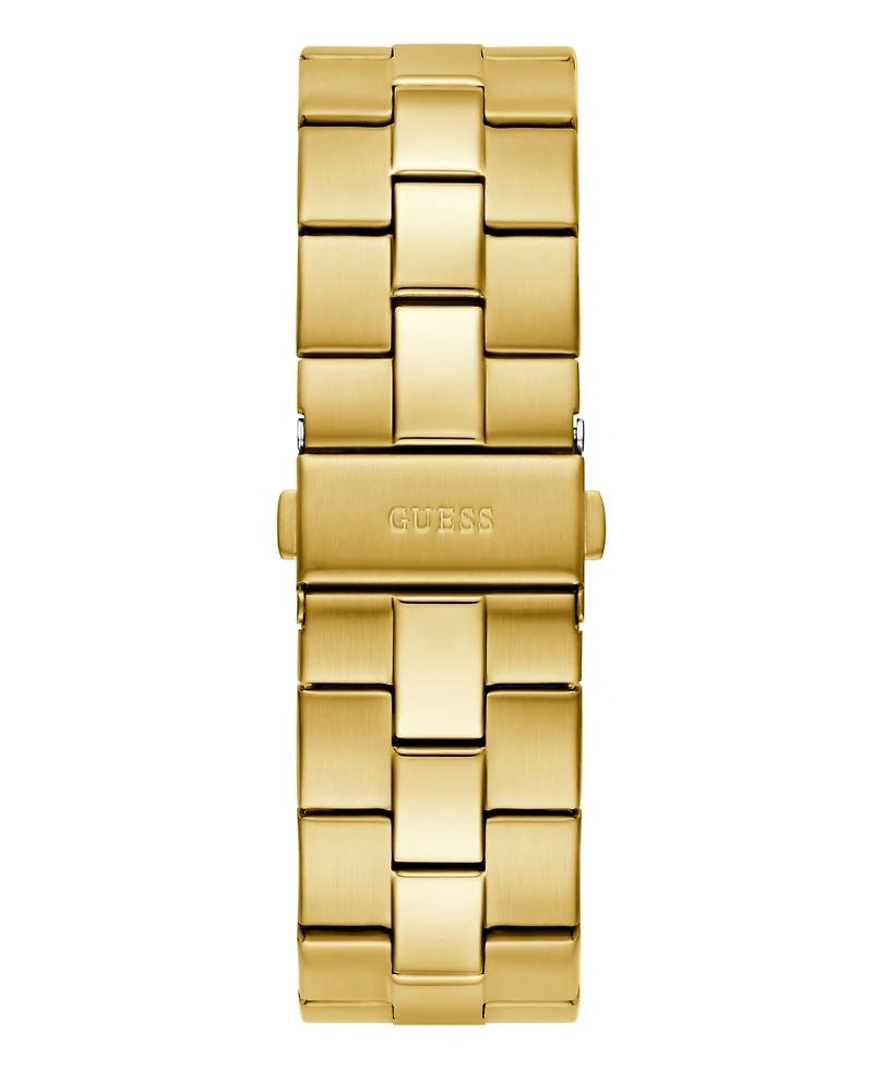 Guess Men's Analog Gold-Tone Stainless Steel Watch, 42mm