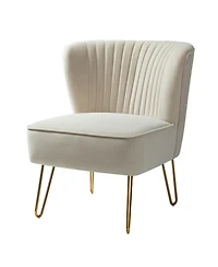 Wooden Upholstery Barto Side Chair with Tufted Back