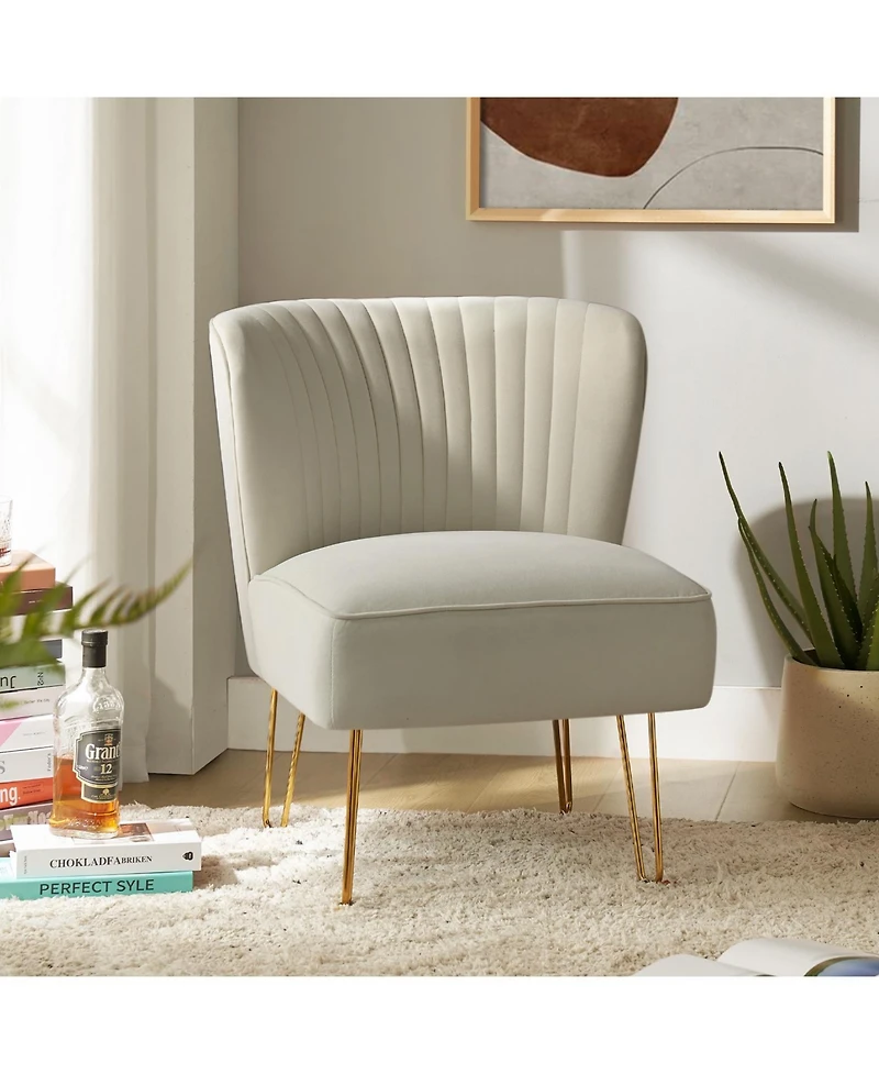 Wooden Upholstery Barto Side Chair with Tufted Back