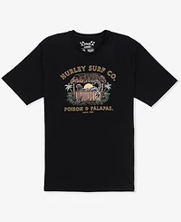 Hurley Men's Poison and Palapas Slub Short Sleeve T-Shirt