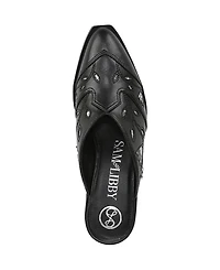 Sam and Libby Women's Floren Western Block Heel Mules