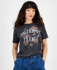 And Now This Women's French Graphic Crewneck Tee, Exclusively at Macy's