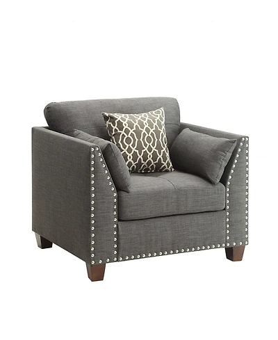Linen Upholstered Armchair – Perfect for Living Room or Bedroom